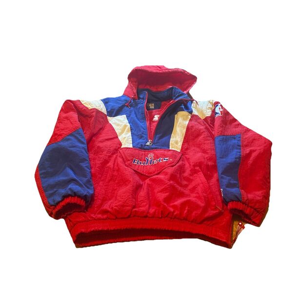 Vintage Starter NBA Licensed Washington Bullets Jacket Size Large RARE!!